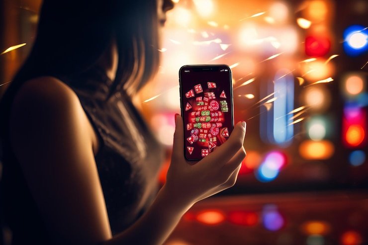 Tampilan kartu dan pengganda pada putaran Lightning Baccarat